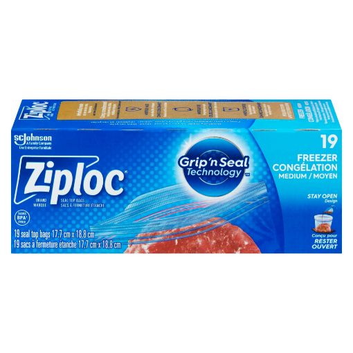 Picture of ZIPLOC FREEZER BAG - MEDIUM 19S                                            