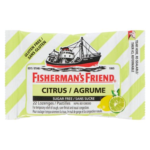 Picture of FISHERMANS FRIEND LOZENGES - CITRUS - SUGAR FREE 22S                       