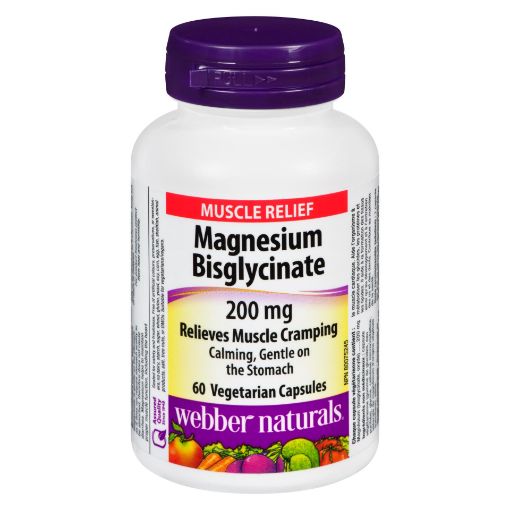 Picture of WEBBER NATURALS MAGNESIUM BISGLYCINATE 200MG CAPSULES 60S