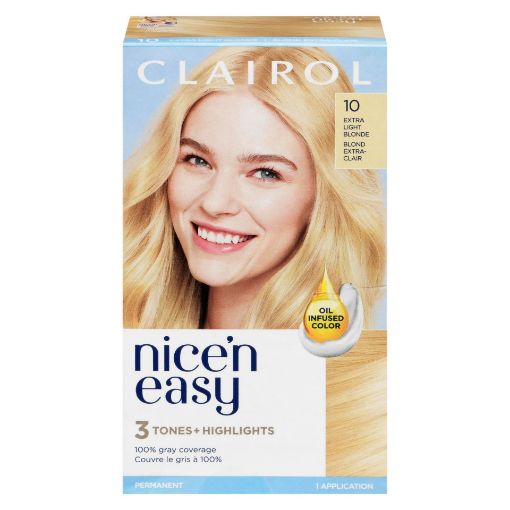 Picture of CLAIROL NICE N EASY HAIR COLOUR - 10 EXTRA LIGHT BLONDE                    