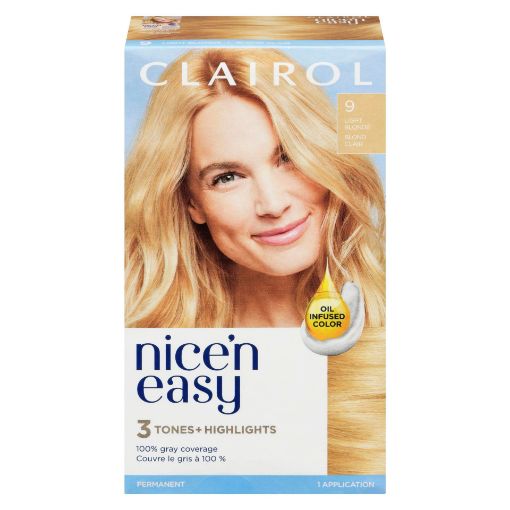 Picture of CLAIROL NICE N EASY HAIR COLOUR - 9 LIGHT BLONDE                           