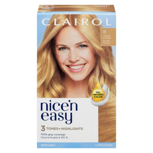 Picture of CLAIROL NICE N EASY HAIR COLOUR - 8 MEDIUM BLONDE