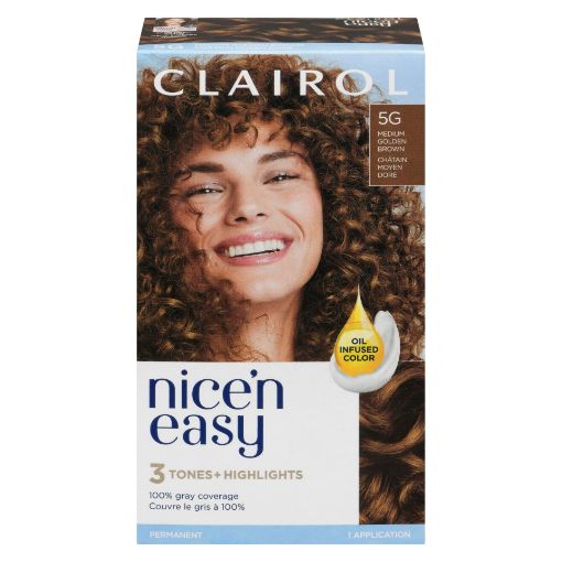 Picture of CLAIROL NICE N EASY HAIR COLOUR - 5G MEDIUM GOLDEN BROWN                   