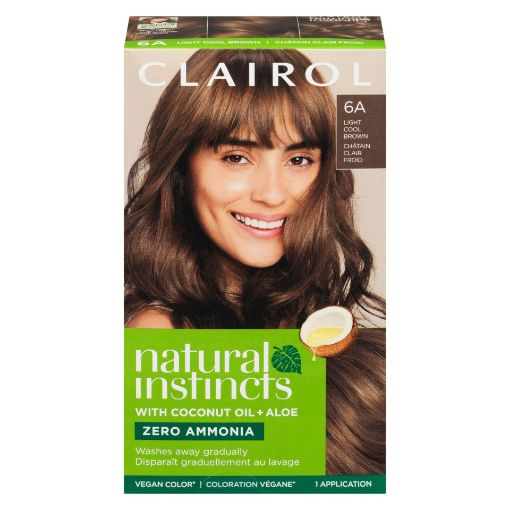 Picture of CLAIROL NATURAL INSTINCTS HAIR COLOUR - 6A LIGHT COOL BROWN - TWEED