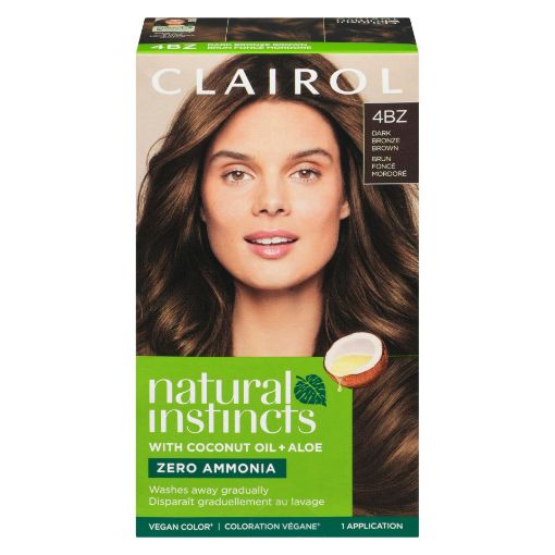 Picture of CLAIROL NATURAL INSTINCTS HAIR COLOUR - 4BZ DARK BRONZE BROWN - DOUBLE ESPR