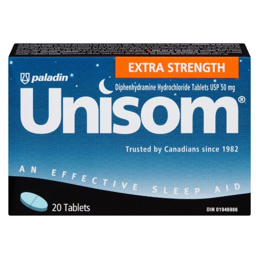 Picture of UNISOM SLEEP TABLET 50MG 1X20S                                             