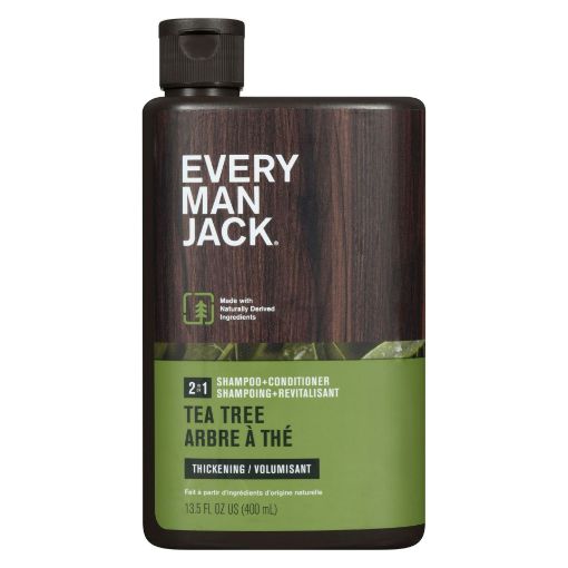 Picture of EVERY MAN JACK 2-IN-1 THICKENING SHAMPOO and CONDITIONER - TEA TREE 400ML