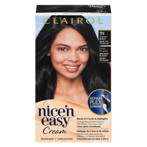 Picture of CLAIROL NICE N EASY HAIR COLOUR - 1N DEEPEST BLACK