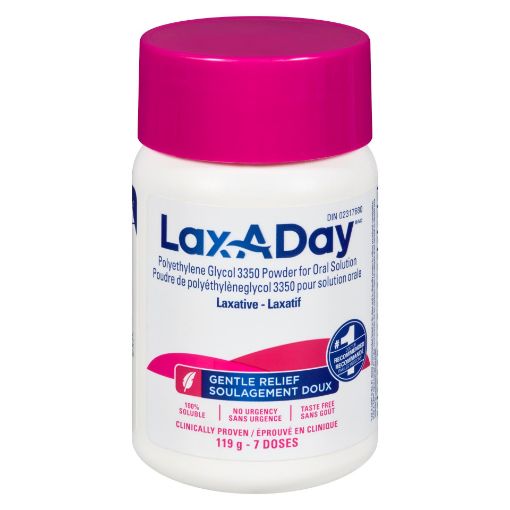 Picture of LAX-A-DAY PEG 3350 POWDER - 7 DAY SUPPLY 119GR                             