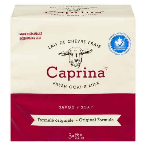 Picture of CAPRINA GOATS MILK BAR SOAP - ORIGINAL 3X90GR                              