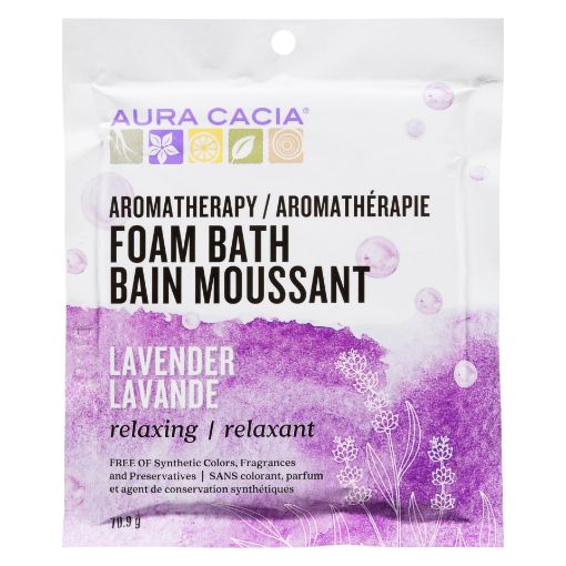 Picture of AURA CACIA FOAM BATH SACHETS - LAVENDER HARVEST 71GR                       