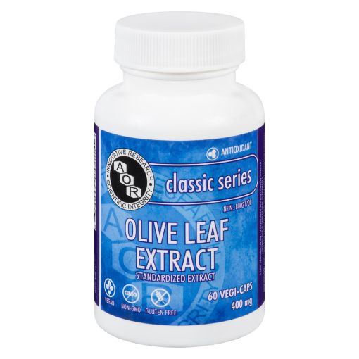 Picture of AOR OLIVE LEAF EXTRACT 400MG VEGI-CAPS 60S