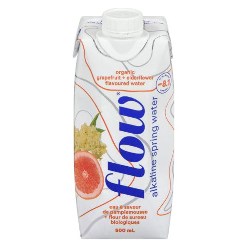 Picture of FLOW SPRING WATER - GRAPEFRUIT AND ELDERFLOWER 500ML               