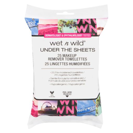 Picture of WET N WILD MAKEUP REMOVER WIPES UNDER THE SHEETS 25S                       