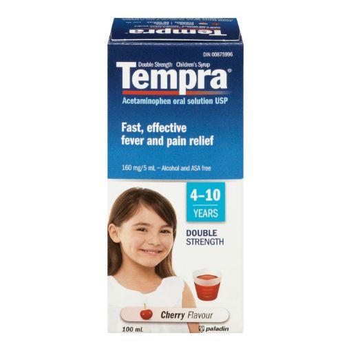 Picture of TEMPRA SYRUP - CHERRY 160MG/5ML  100ML                                     