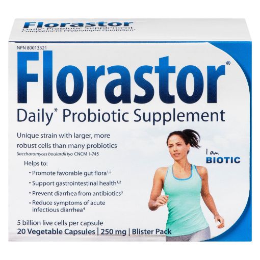 Picture of FLORASTOR DIGESTIVE PROBIOTIC CAPSULES 250MG 20S                           