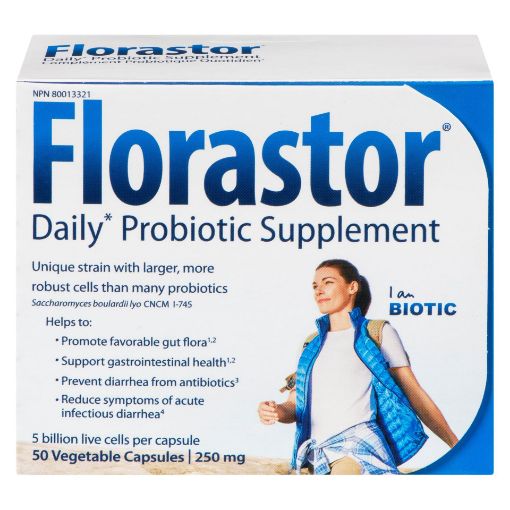 Picture of FLORASTOR DIGESTIVE PROBIOTIC CAPSULES 250MG 50S                           