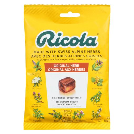 Picture of RICOLA SWISS HERB LOZENGE DROPS - ORIGINAL 17S