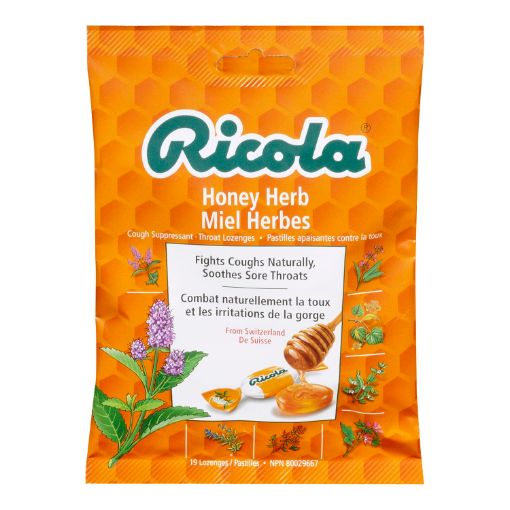 Picture of RICOLA SWISS HERB LOZENGE DROPS - HONEY HERB 75GR                          