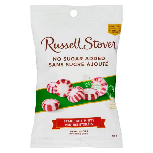 Picture of RUSSELL STOVER HARD CANDY - NO SUGAR ADDED - STARLIGHT 150GR