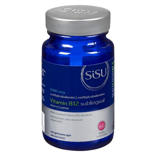 Picture of SISU VITAMIN B12 5000MCG - CHERRY - SUBLINGUAL TABLETS 60S