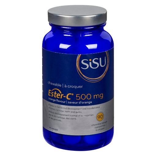 Picture of SISU ESTER-C 500MG - ORANGE - CHEWABLE TABLETS 90S 