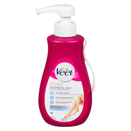 Picture of VEET DEPILATORY CREAM - SENSITIVE - PUMP 400ML                             