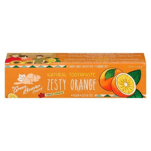 Picture of GREEN BEAVER ZESTY ORANGE TOOTHPASTE 75ML                                  