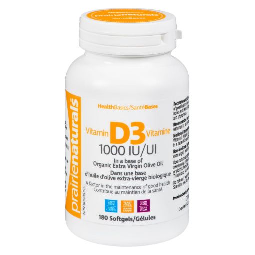 Picture of PRAIRIE NATURALS - VITAMIN D3 1000IU 180S                        