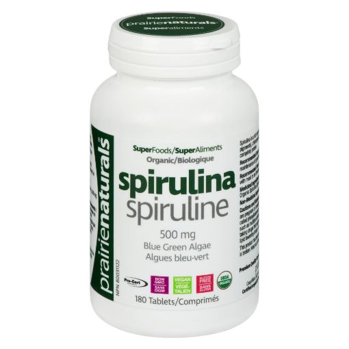 Picture of PRAIRIE NATURALS SPIRULINA 500MG - BLUE GREEN ALGAE180S