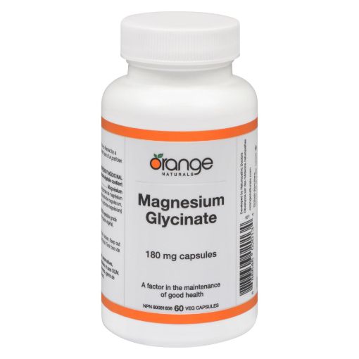 Picture of ORANGE NATURALS MAGNESIUM GLYCINATE 180MG 60S                              