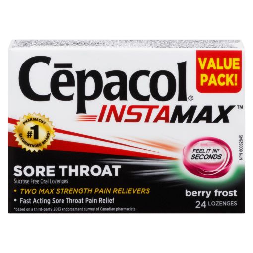 Picture of CEPACOL INSTAMAX SUCROSE FREE - BERRY 24S                                  