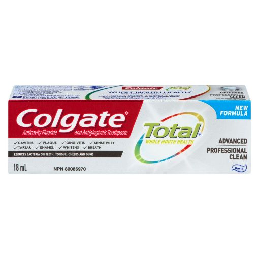 Picture of COLGATE TOTAL ADVANCED HEALTH PRO CLEAN TOOTHPASTE 18ML                    