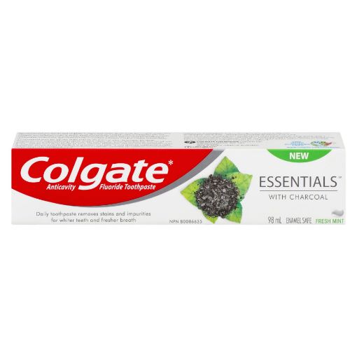 Picture of COLGATE ESSENTIALS CHARCOAL TOOTHPASTE - FRESH MINT 98ML                   