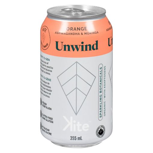 Picture of KITE UNWIND ORANGE - ASHWAGANDHA and MORNINGA 355ML