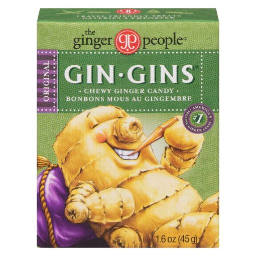 Picture of GINGINS CHEWY GINGER CANDY - ORIGINAL 45GR