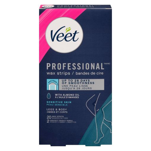 Picture of VEET PROFESSIONAL WAX STRIPS - SENSITIVE SKIN 20S