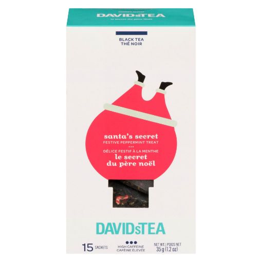 Picture of DAVIDSTEA SEASONAL SINGLE TEA SACHETS - SANTAS SECRET 15S