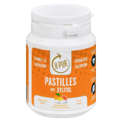 Picture of X-PUR XYLITOL PASTILLES - FRUIT 130S