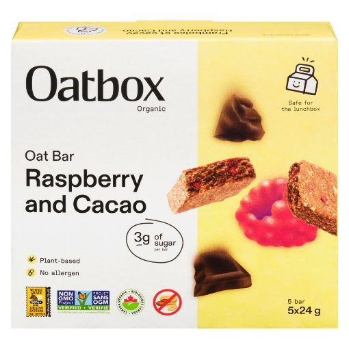 Picture of OATBOX BAR - COCOA/RASPBERRY 5X24GR