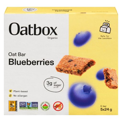 Picture of OATBOX BAR - BLUEBERRY 5X24GR