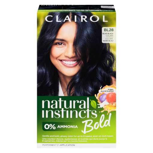 Picture of CLAIROL NATURAL INSTINCTS BOLD HAIR COLOUR - BL28 BLUE BLACK COLIBRI