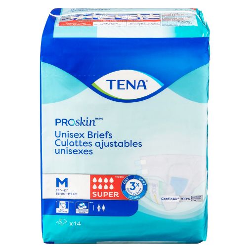 Picture of TENA SUPER BRIEFS - MEDIUM 14S                                             