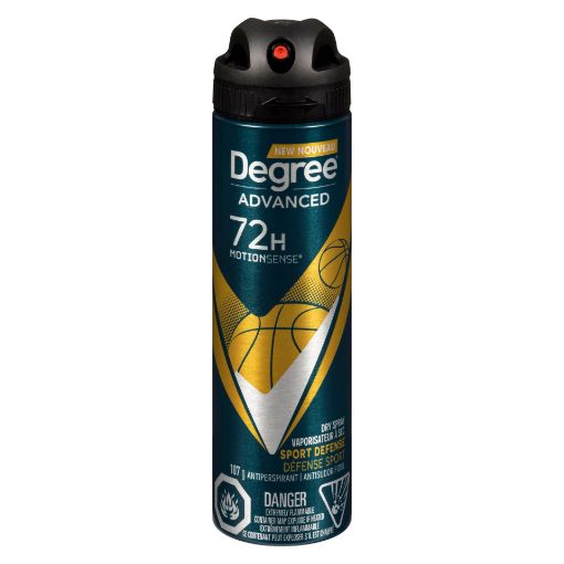 Picture of DEGREE FOR MEN ANTIPERSPIRANT DRY SPRAY - SPORT DEFENSE 107GR              