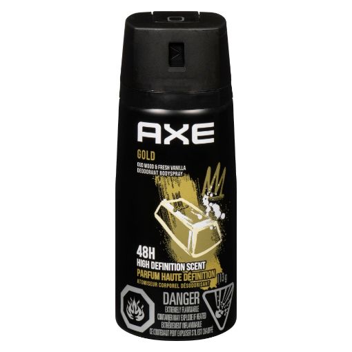 Picture of AXE GOLD BODY SPRAY - OUT WOOD+DARK VANILLA 113GR