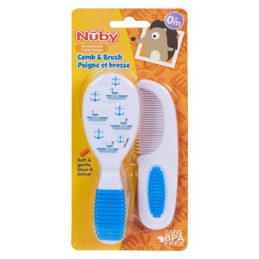 Picture of NUBY BABY COMB - AND BRUSH SET                      