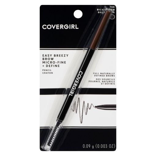 Picture of COVERGIRL EASY BREEZY BROW MICRO-FINE + DEFINE PENCIL - RICH BROWN         