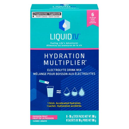 Picture of LIQUID I.V. ELECTROLYTE DRINK MIX - PASSION FRUIT 6S