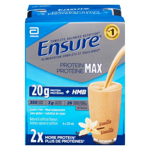 Picture of ENSURE PROTEIN MAX - VANILLA 4X235ML                                       