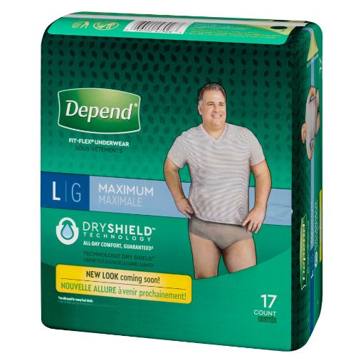 Picture of DEPEND FRESH PROTECTION UNDERWEAR FOR MEN - MAXIMUM - L 17S